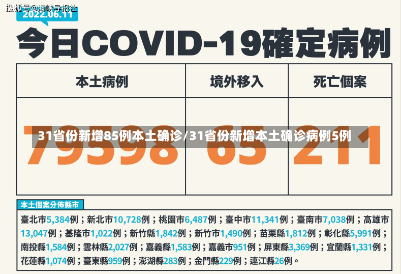 31省份新增85例本土确诊/31省份新增本土确诊病例5例