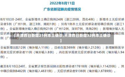 【天津昨日新增21例本土确诊,天津昨日新增32例本土确诊】