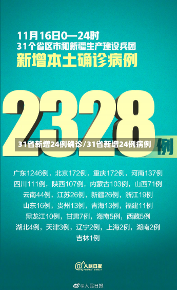 31省新增24例确诊/31省新增24例病例