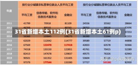 31省新增本土112例(31省新增本土61例p)