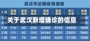 关于武汉新增确诊的信息