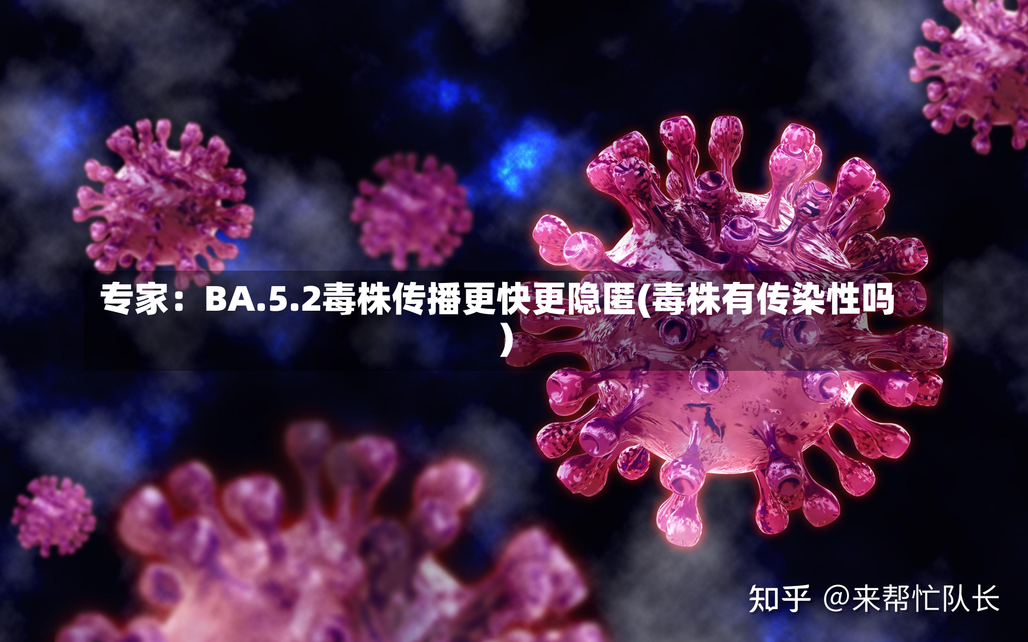 专家：BA.5.2毒株传播更快更隐匿(毒株有传染性吗)