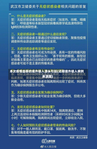 本次疫情由新的境外输入源头引起(近期境外输入病例来源国)