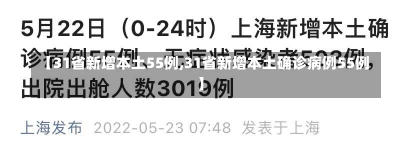 【31省新增本土55例,31省新增本土确诊病例55例】