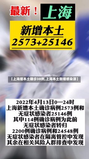 【上海增本土确诊38例,上海本土新增感染源】