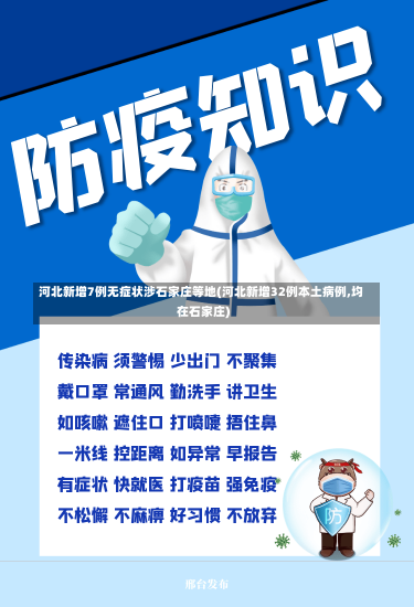 河北新增7例无症状涉石家庄等地(河北新增32例本土病例,均在石家庄)