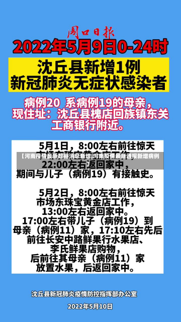 【河南疫情最新数据消息新增,河南疫情最新通报新增病例】