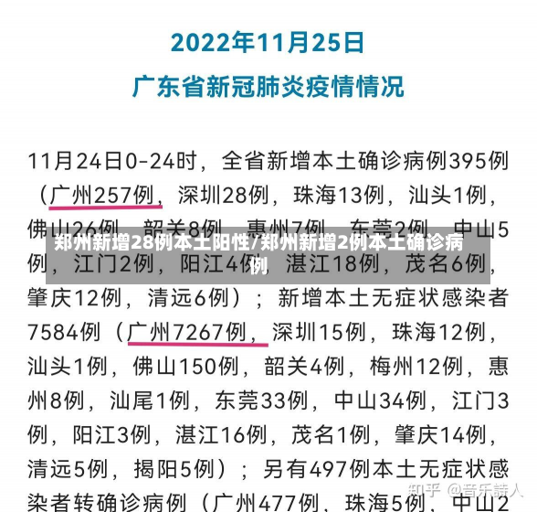 郑州新增28例本土阳性/郑州新增2例本土确诊病例