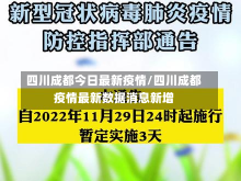 四川成都今日最新疫情/四川成都疫情最新数据消息新增