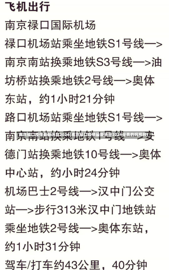 南京禄口疫情最新消息2024(南京禄口疫情最新消息2024是真的吗视频)